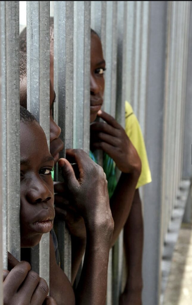 children behind bars