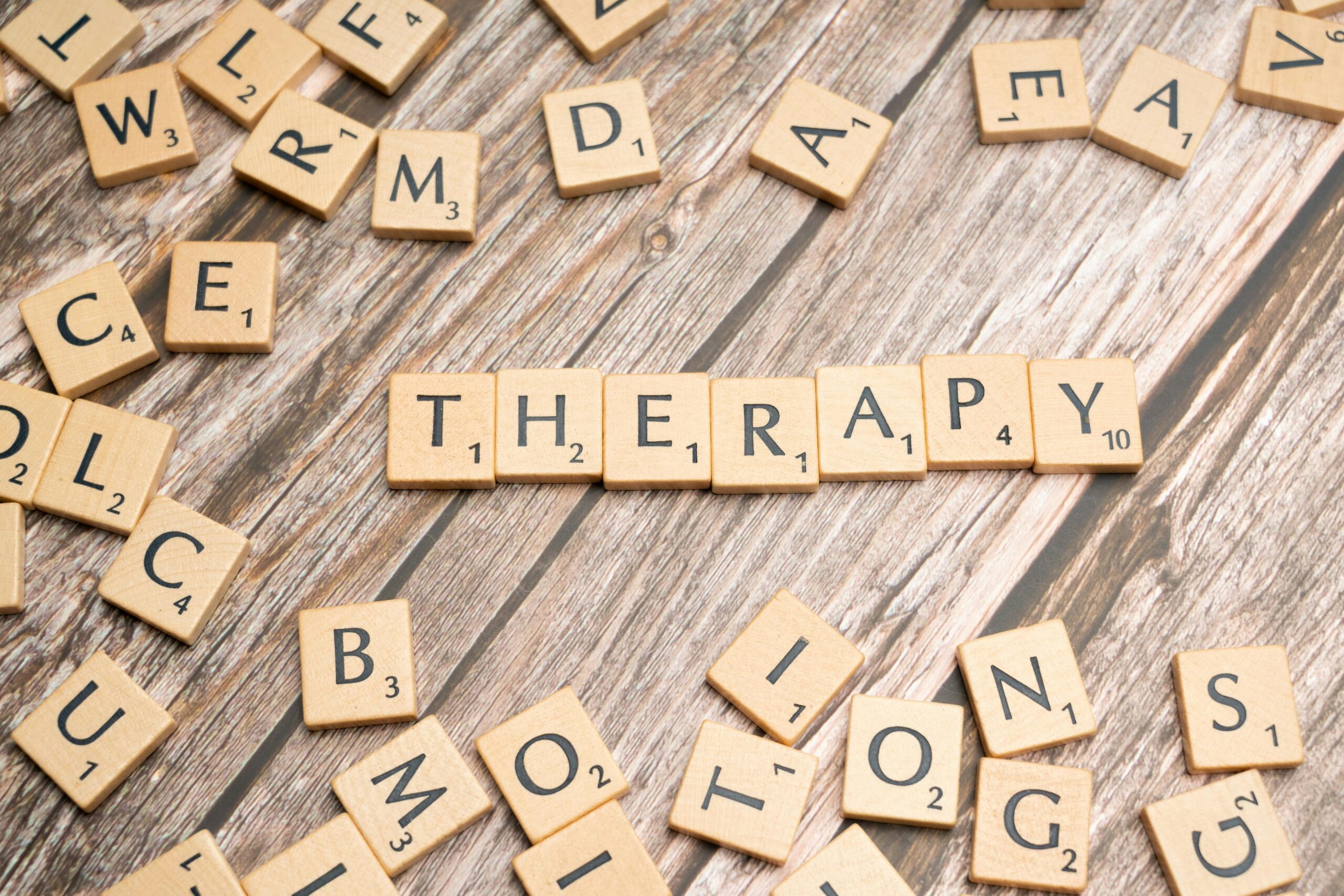 image of the word therapy